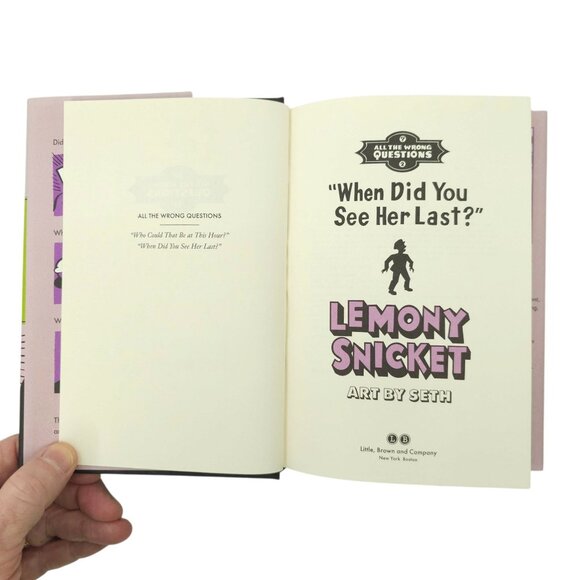 Lemony Snicket All The Wrong Questions Volumes 1 & 2 Hardback Dust Jacket Books - Picture 7 of 10